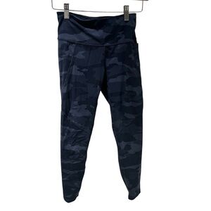 Sweaty Betty Power 7/8 Length Blue Camo Leggings Size‎ XXS